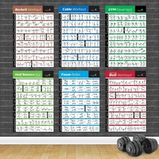 보디 빌딩 체육관 스포츠 휘트니스 덤벨 포스터 KETTLEBELL 운동 훈련 차트, [200004520-1063] 36x48 감색^+19910