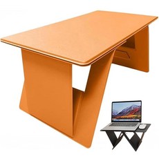 호프홀릭 접이식 자동차 테이블 뒷좌석 컴퓨터 책상 블랙, orange, 1개