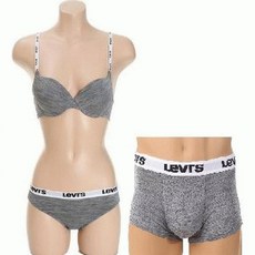 리바이스바디웨어 리바이스바디웨어 파스텔 조이원단 커플속옷세트(GY) LSWBV301 LSWPV302 LSMDV301(GY)