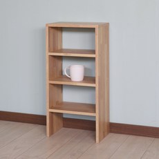  양지가구 양발이선반 4단310 조립형 다용도 수납 받침 책장 잡지 전면 소품진열 인테리어 피규어 주문제작 멀바우 