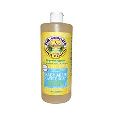 NMT 닥터 우즈 시어 비전 퓨어 카스티야 비누 베이비 마일드 유기농 시어 버터 (32 fl Oz) - P092908P8YW8730, 기본