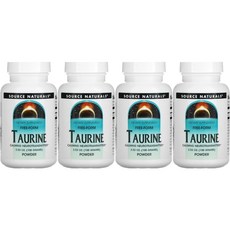 Source Naturals 소스내추럴스 고흡수 타우린 파우더, 4개, 100g