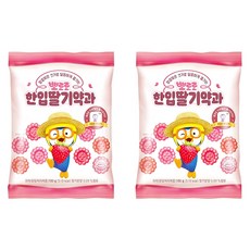 뽀로로 한입딸기약과 약과간식 뽀로로띠부실, 100g, 2개