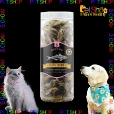 앱솔루트블랙 반려동물 강아지 고양이 수제 간식 황태껍질 150g + 15g, 황태 x 3개