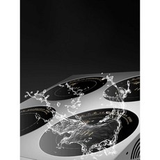 영업용 인덕션 스탠드 전기렌지 업소용 헤드 고출력 식당, 2구 3500W + 선반