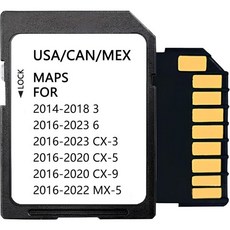 윌리온 최신 업데이트된 내비게이션 카드 시스템 액세서리 2014-2018 3 2016-2023 6CX3MX5 2016-2020 CX5CX9 북미 지도미국CANMEX와 호환됨
