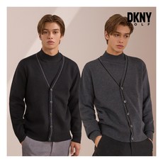 [DKNY GOLF] () 남성 울 혼방 가디건+모크넥 니트 2종 세트 - dkny골프