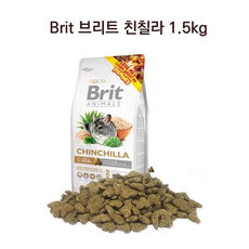 Brit 브리트 친칠라 1.5kg 사료 주식 먹이 간식, 1개