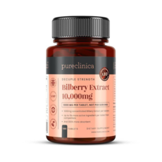 퓨어클리니카 눈건강 빌베리 추출물 1000mg +흑후추 180정, 1개, 10mg