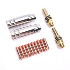 14PCS 15AK 용접 홀더 MIG 2MM 소모품 노즐 TIG 홀더 토치, 0.8mm