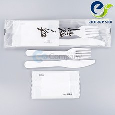 일회용나이프 포크 물티슈세트 EM 딱편해 박스500개, 나이프+포크 세트, 1개