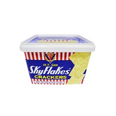 엠와이산 Sky Flakes Crackers Can 850g 스카이 플렉스 캔 화이트, 1개