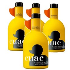 스페인 꾸악 CUAC 에꼴로지코 피쿠알 엑스트라 버진 올리브오일 500ml, 4팩