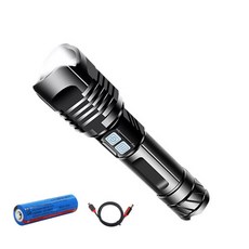 LED 충전식 초강력밝기 손전등 후레쉬 캠핑 등산 낚시 랜턴 순찰 D11,