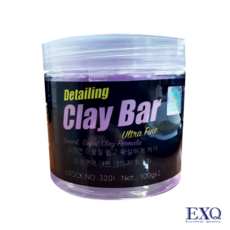 EXQ Clay Bar 클레이바 (200g) 도장면 부착된 이물질제거 철분 타르 낙진 나무수액 벌레자국, 1개