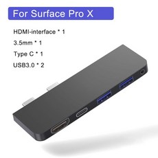 USB멀티허브 USBC허브 USB C 허브 c형 멀티 스플리터 어댑터 OTG 도킹 서피스 프로 4 5 6 7 플러스 8 9 X Go 1 2 3 노트북 액세서리, 8.for Surface Pro 9 X