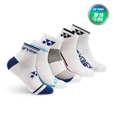 [요넥스] 배드민턴 스포츠 양말 남성 중목 209SN004M 5종 1세트