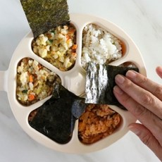 삼각김밥만들기 손잡이주먹밥틀 삼각김밥 미니, 김밥틀6구, 1개