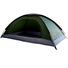 모아캠프 1인용 백패킹텐트 초경량 미니 야전 침대 텐트, 밀리터리 카키