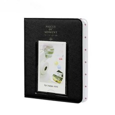 카메라슬링백 이름 카드홀더 미니 북 앨범 64 포켓 3 인치 캔디 컬러 후지필름 인스탁스 12 11 리플레이 9 7s 8 25 90 필름, [04] GRAY, 1개