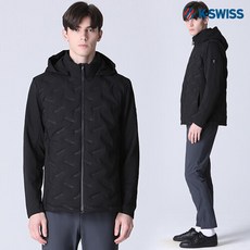 [케이스위스K-SWISS] 튜브 하이브리드 트레이닝 패딩 자켓