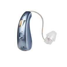 노인보청기 음성 증폭기 소리 귀걸이형 충전식 한쪽, 1개, 블루