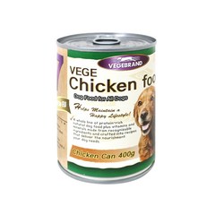 베게브랜드 반려견 습식 캔, 닭고기맛, 400g, 24개
