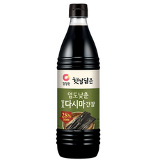 청정원 햇살담은 염도낮춘 발효다시마 간장, 11개, 840ml