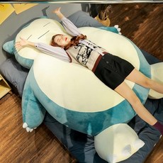 칠나무 1+1 포켓몬 거대 인형 잠만보 빅만보 봉제 3가지 표정 생일선물 50CM 100CM 150CM, 사진색A+50cm(30cm추가)