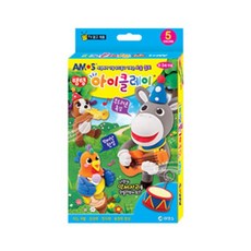 아모스 W4327FC 어린이집 점토 미술 동물친구들 9000탱탱 아이클레이 지 유치원 YA-03439 만들기 클레이.슬라임 찰흙