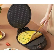 가정용 누룽지메이커 와플기계 업소용 캐릭터 전병팬 양면, 골드