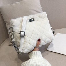 부드러운 밍크 체인 스트랩 인조 털가방B10