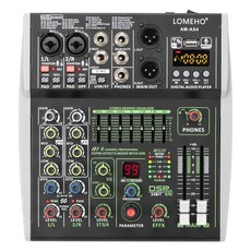 QUADCORTEX 쿼드코텍스 99 DSP 효과 믹싱 콘솔 팟캐스트 미니 46 채널 사운드 오디오 믹서 개별 48V 블루투스 US, 1.4 ChannelEU PLUG, 1.4 ChannelEU PLUG, 1개