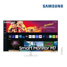 삼성전자 스마트모니터 M7 S43BM701 43인치 UHD 4K 화이트 넷플릭스 유튜브 OTT IPTV 삼성기사님무료설치, LS43BM701UKXKR