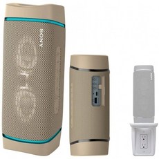 녹스 기어 다목적 아웃렛 벽 선반 번들(2개 품목)이 장착된 소니 SRSXB33 Extra BASS Bluetooth 무선 휴대용 스피커(Taupe), 단일옵션, 단일옵션