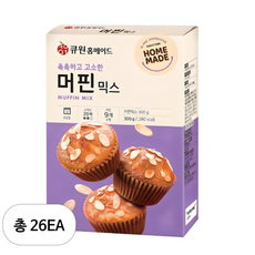 큐원 홈메이드 머핀 믹스, 300g, 26개