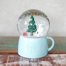 STARBUCKS 스타벅스 홀리데이 화이트 스노우 글로브, 상세페이지 참조
