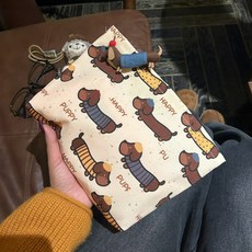 애치비 캐릭터 강아지 방수 다용도 수납파우치