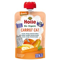 Holle 홀레 CARROT CAT 과일 퓨레 100g 10개 망고 바나나 배