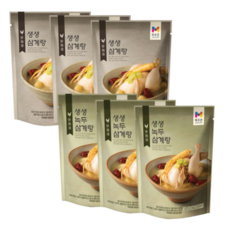 농협 목우촌 생생삼계탕 3팩 + 녹두삼계탕 3팩 (냉장), 1세트, 6kg