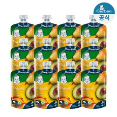 [공식판매점] 거버 오가닉 파우치 배 망고 아보카도 9+3개(총12개)