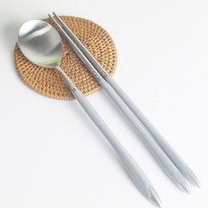 [기타브랜드] 스칼렛 커트러리 한수저세트, 색상:화이트