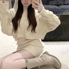 비즈후드니트세트