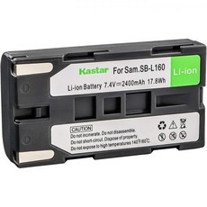 카스타 캠코더 삼성 SB-L110A SB-L160 SB-L320 및 SC-L 시리즈 SC-W VM-B VM-C VP-M VP-W 배터리 교체, 1개, 1개입