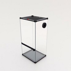 조절 도마뱀사육장 유리 20x20x30cm 사육장 리움 파충류 도마뱀 크레스티드게코, 우림항아리30x25x50cm