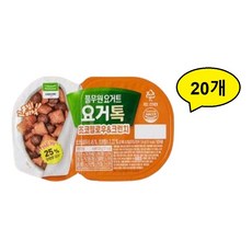 풀무원 요거트 요거톡 초코필로우 & 크런치 125g, 124g, 20개, 1개입