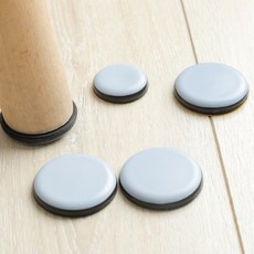 데일리공감 층간소음방지 층간행복 가구패드 4P세트 의자발커버 소음방지 바닥찍힘방지 스크래치방지, 그레이, 16개입
