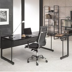 [무료배송설치]판도라 유리책상 중역책상 스퀘어유리책상, W1800xD800XH740(블랙)