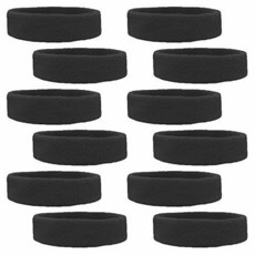 Kenz Laurenz 12 Sweatbands Cotton Sports Headbands Terry Cloth/171304