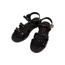 빈 여아 블랙 에나멜 리본 샌들 BX22AF01BK 2033870